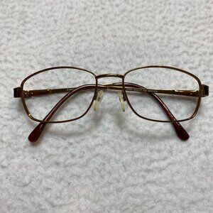 Capistrano C424 52-17-140 Gold Brown Eyeglasses